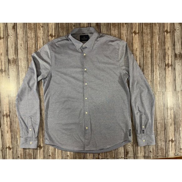 SCOTCH & SODA geometric pattern dress shirt size XL color Blue white NWT $115 - Picture 1 of 9